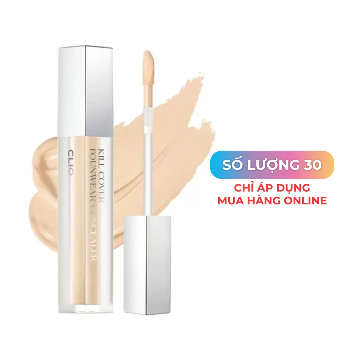 Che Khuyết Điểm CLIO Kill Cover Founwear Concealer #3 LINEN