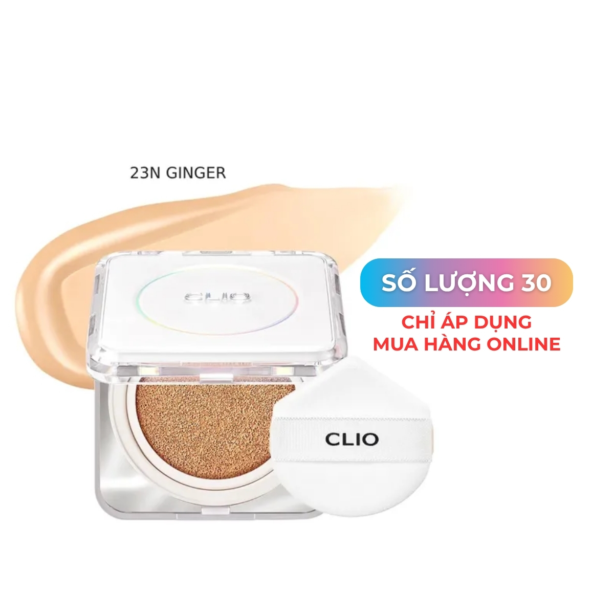 Phấn Nước Clio Kill Cover Founwear Cushion The Original SPF50+ PA+++ 23N Ginger