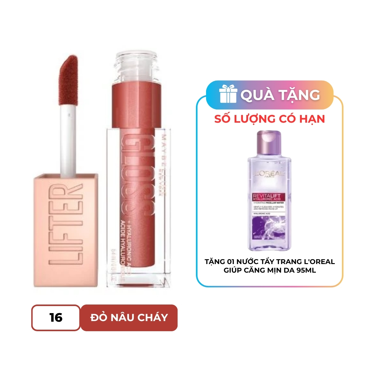 Son Bóng Maybelline New York Lifter Gloss 016 Rust