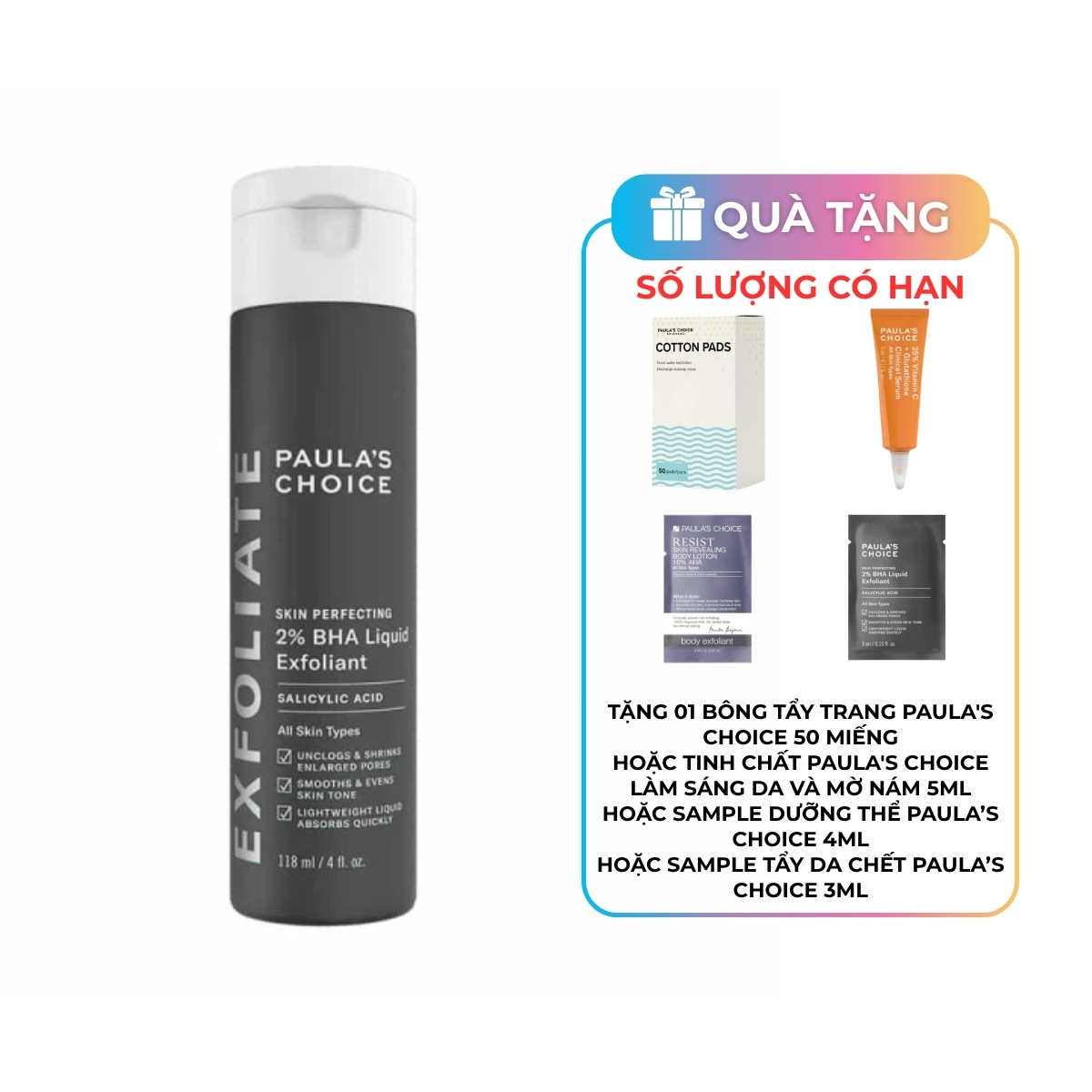 Tẩy Tế Bào Chết Paula's Choice 2% BHA 118ml