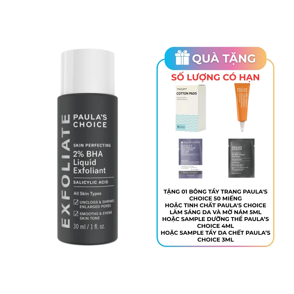Tẩy Tế Bào Chết Paula's Choice 2% BHA 30ml