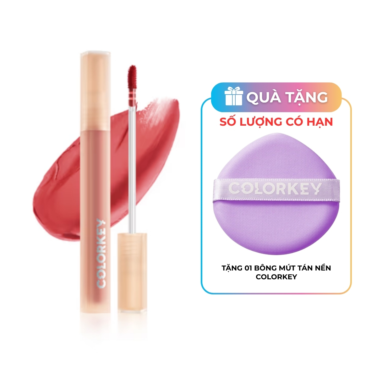 Son Tint Colorkey Soft Matte Water Tint P307 Cánh Hồng Khô
