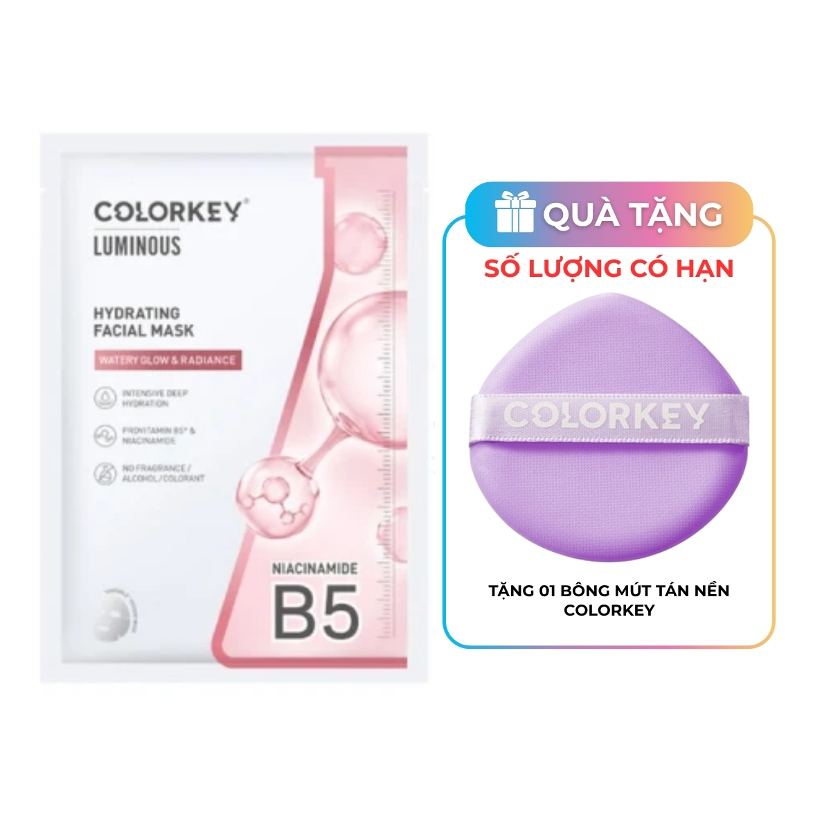 Mặt Nạ Colorkey Luminous Facial Mask Hydrating 25ml