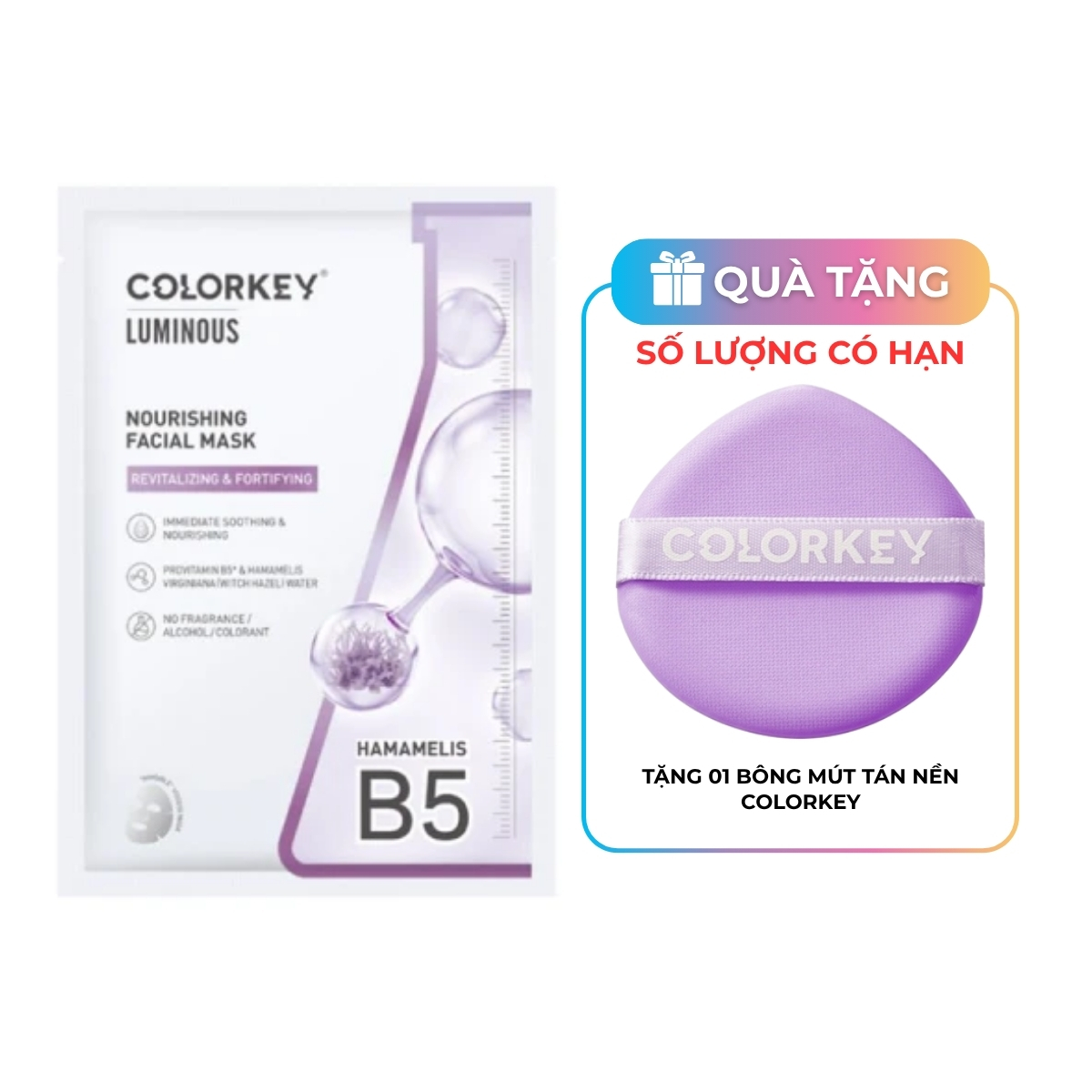 Mặt Nạ Colorkey Luminous Facial Mask Nourishing 25ml