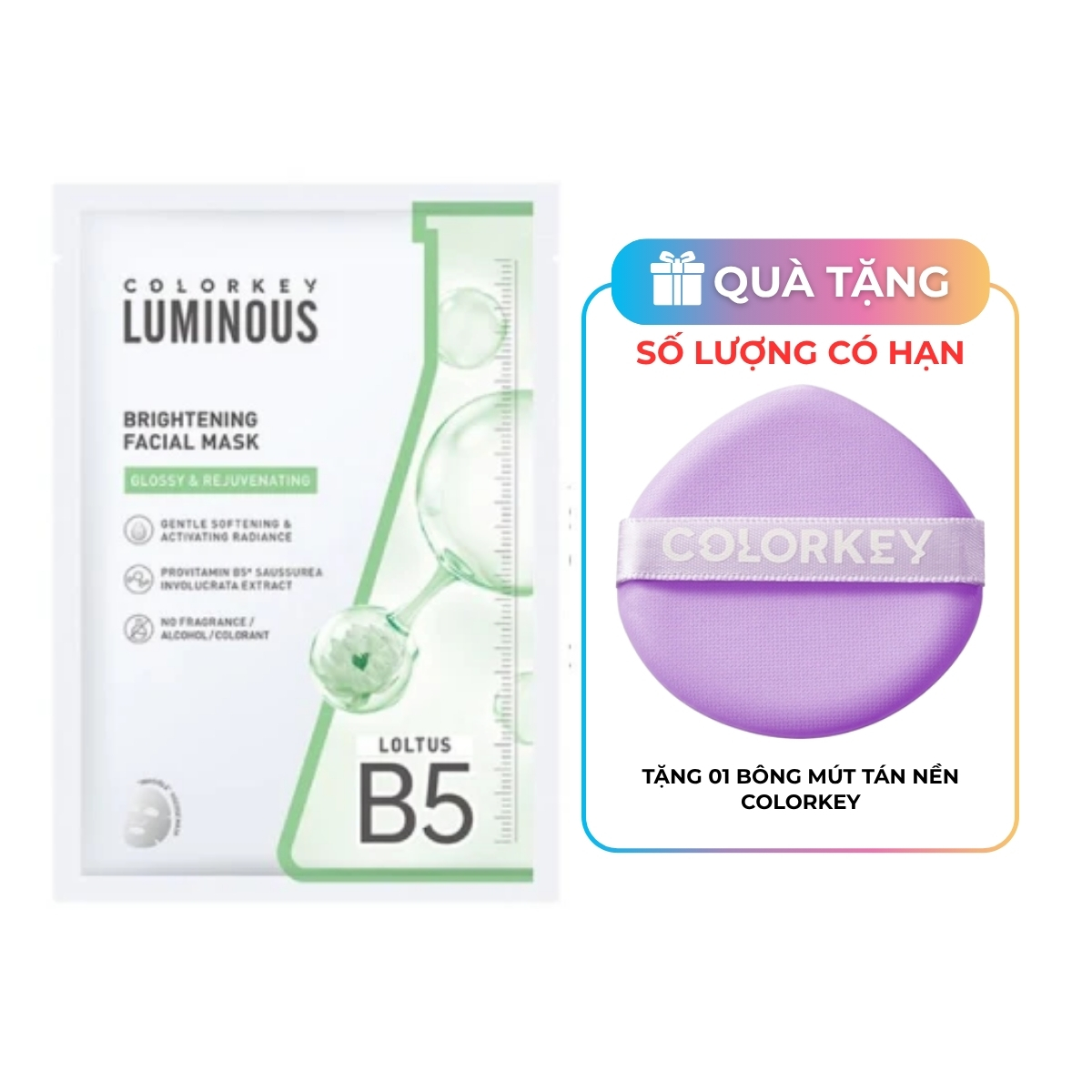 Mặt Nạ Colorkey Luminous Facial Mask Brightening 25ml