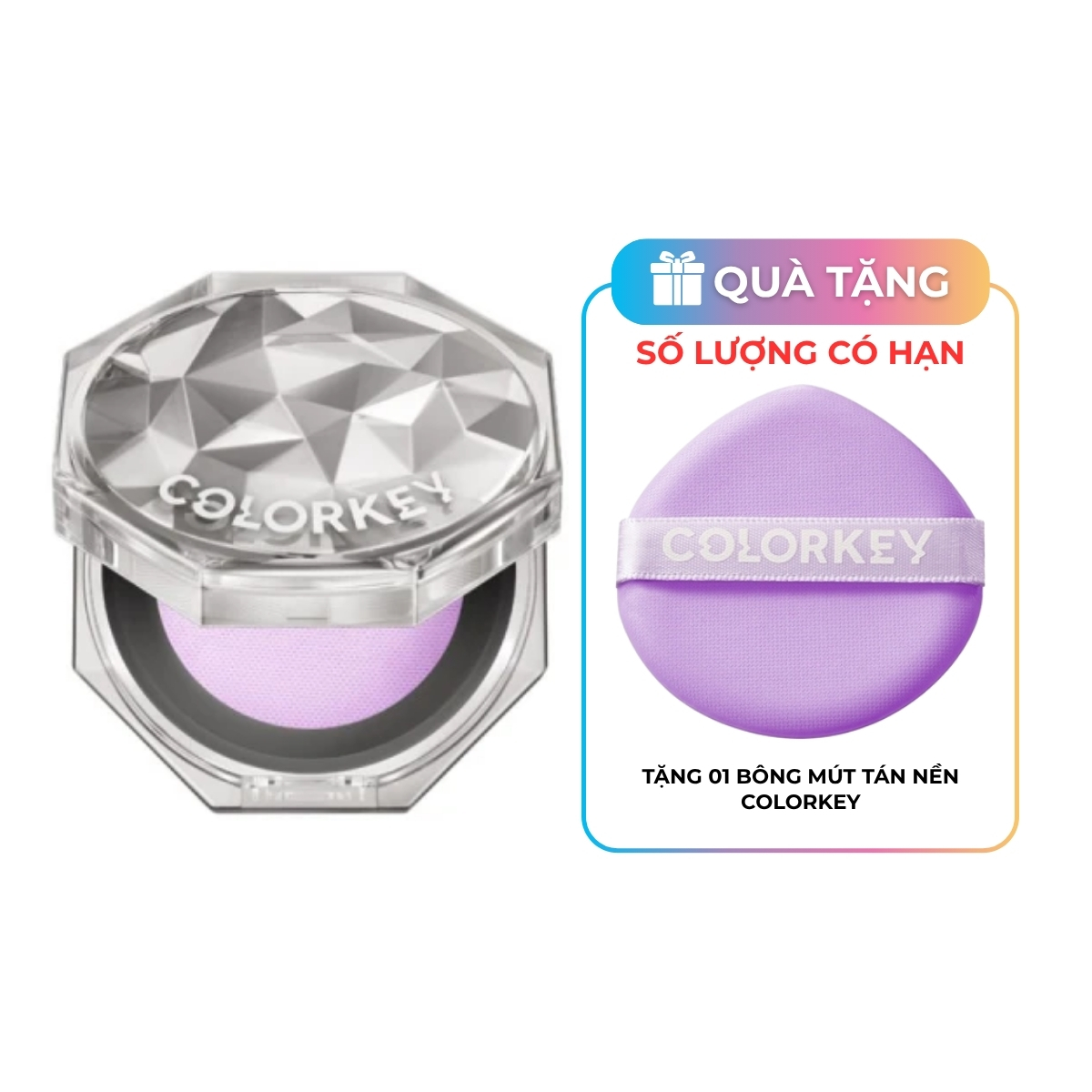Phấn Phủ Colorkey Lasting Naturally Powder Dạng Bột C03 Màu Tím