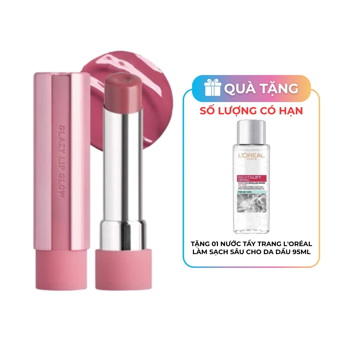 Son Dưỡng 3CE Glazy Lip Glow - 31 Lavender Cream
