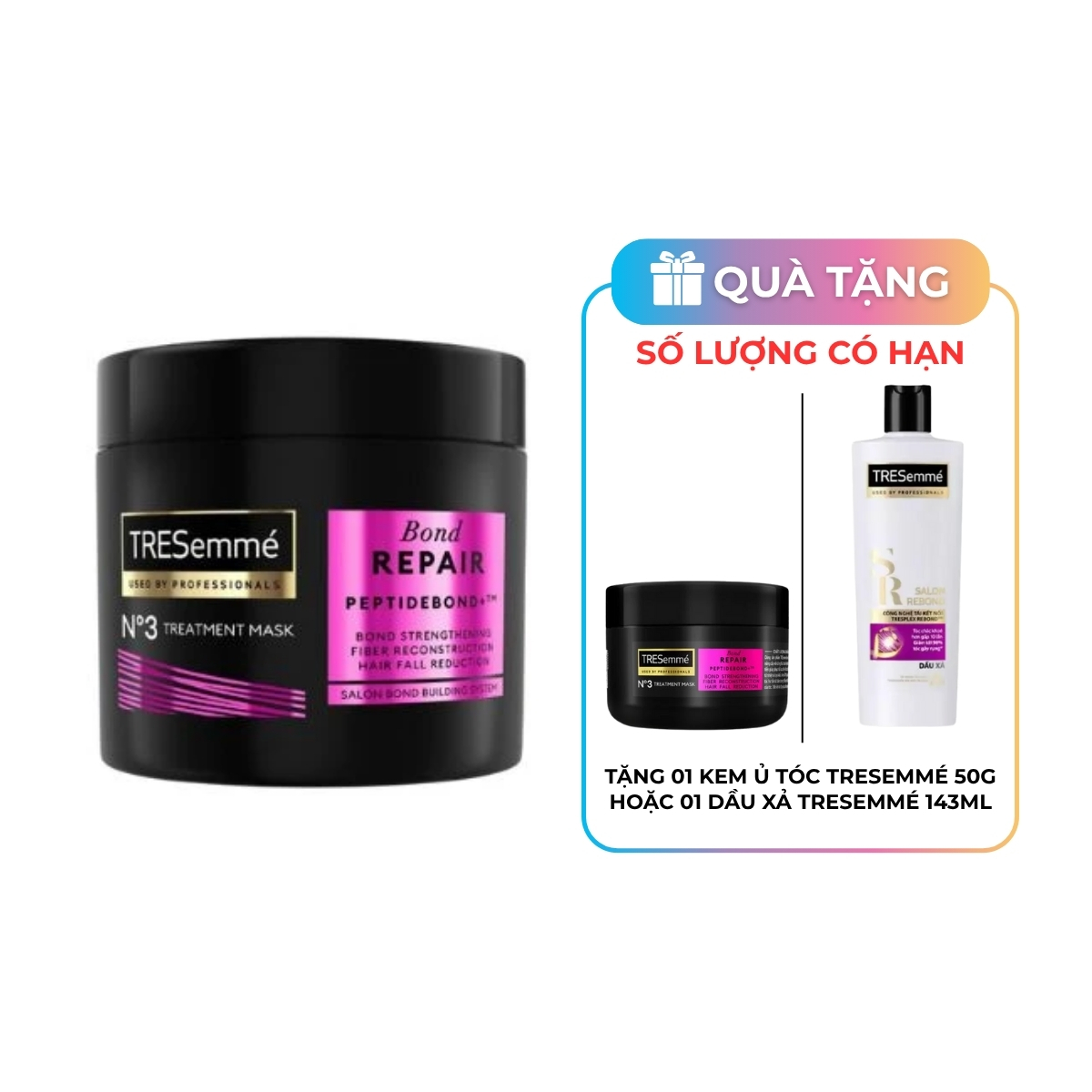 Kem Ủ Tóc TRESemmé Bond Repair Ngăn Hư Tổn Gãy Rụng 180ml