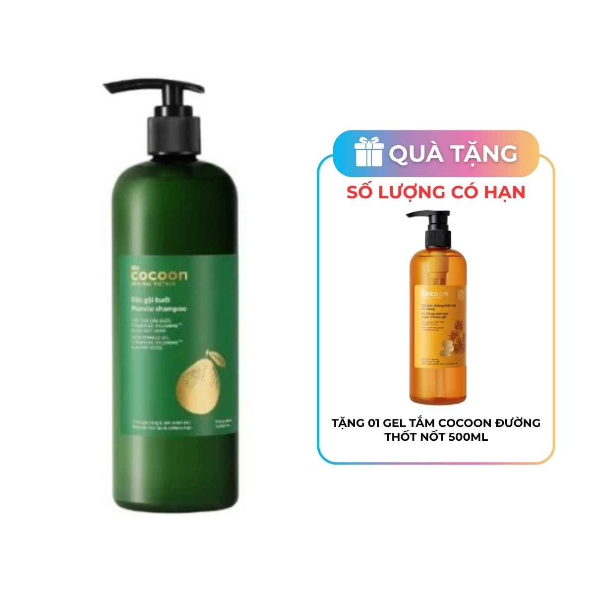 Dầu Gội Cocoon Bưởi Cung Cấp Dưỡng Chất & Độ Ẩm 500ml