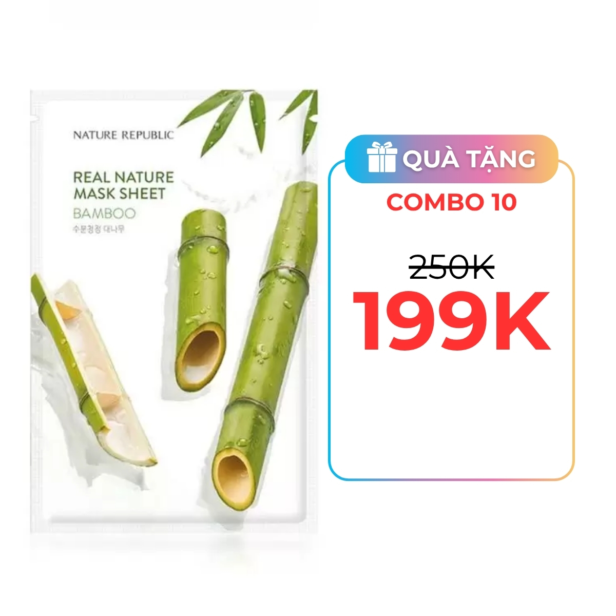 Mặt Nạ Nature Republic Bamboo - Chiết Xuất Tre 23ml