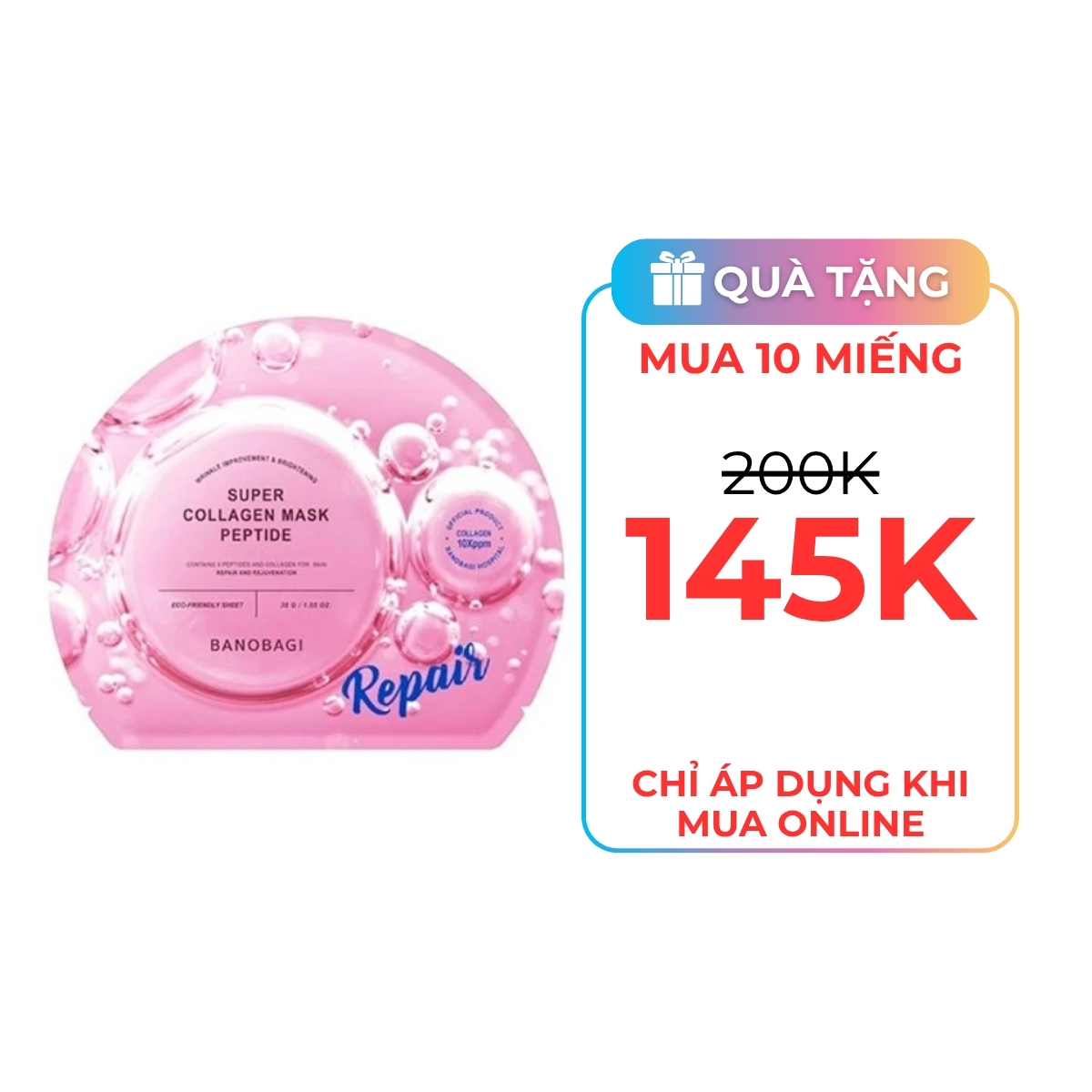 Mặt Nạ Banobagi Super Collagen Mask Peptide Repair 30g