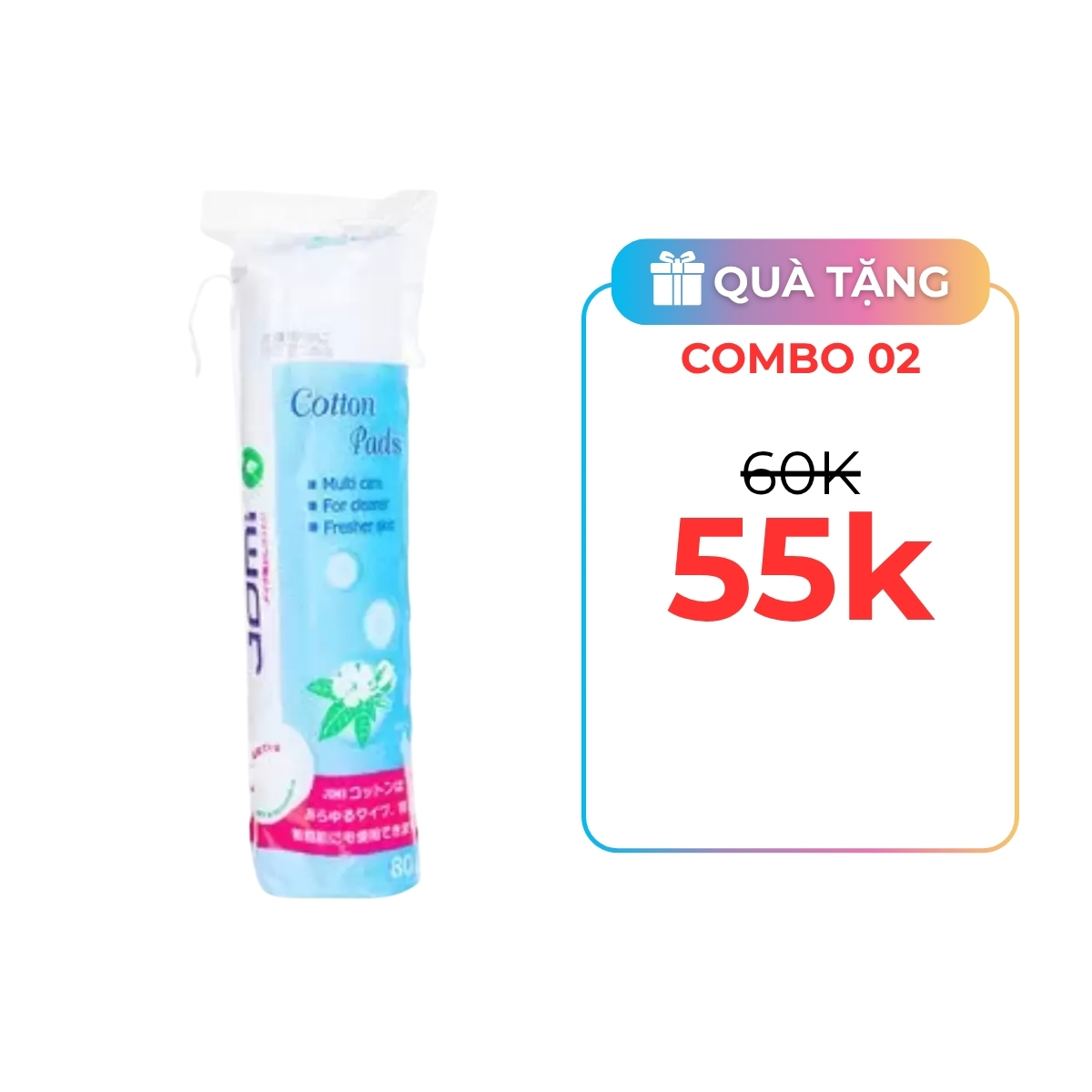 Bông Tẩy Trang Jomi Cotton Pads 80 PCS