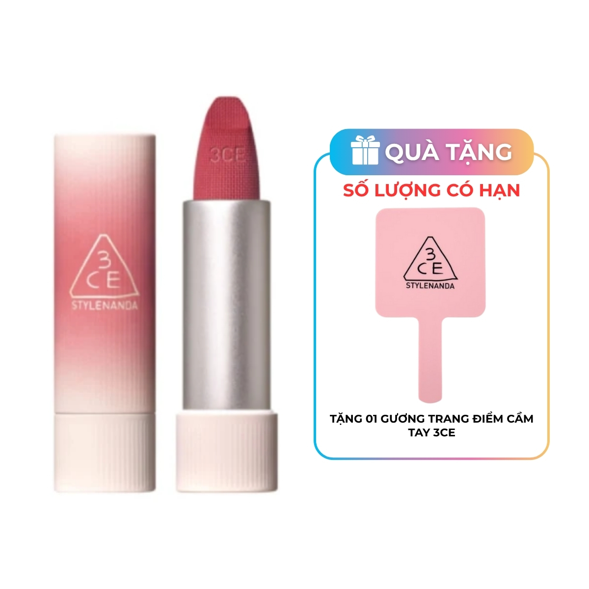 Son Thỏi 3CE Cashmere Hug Lipstick #05 Cozy Whisper