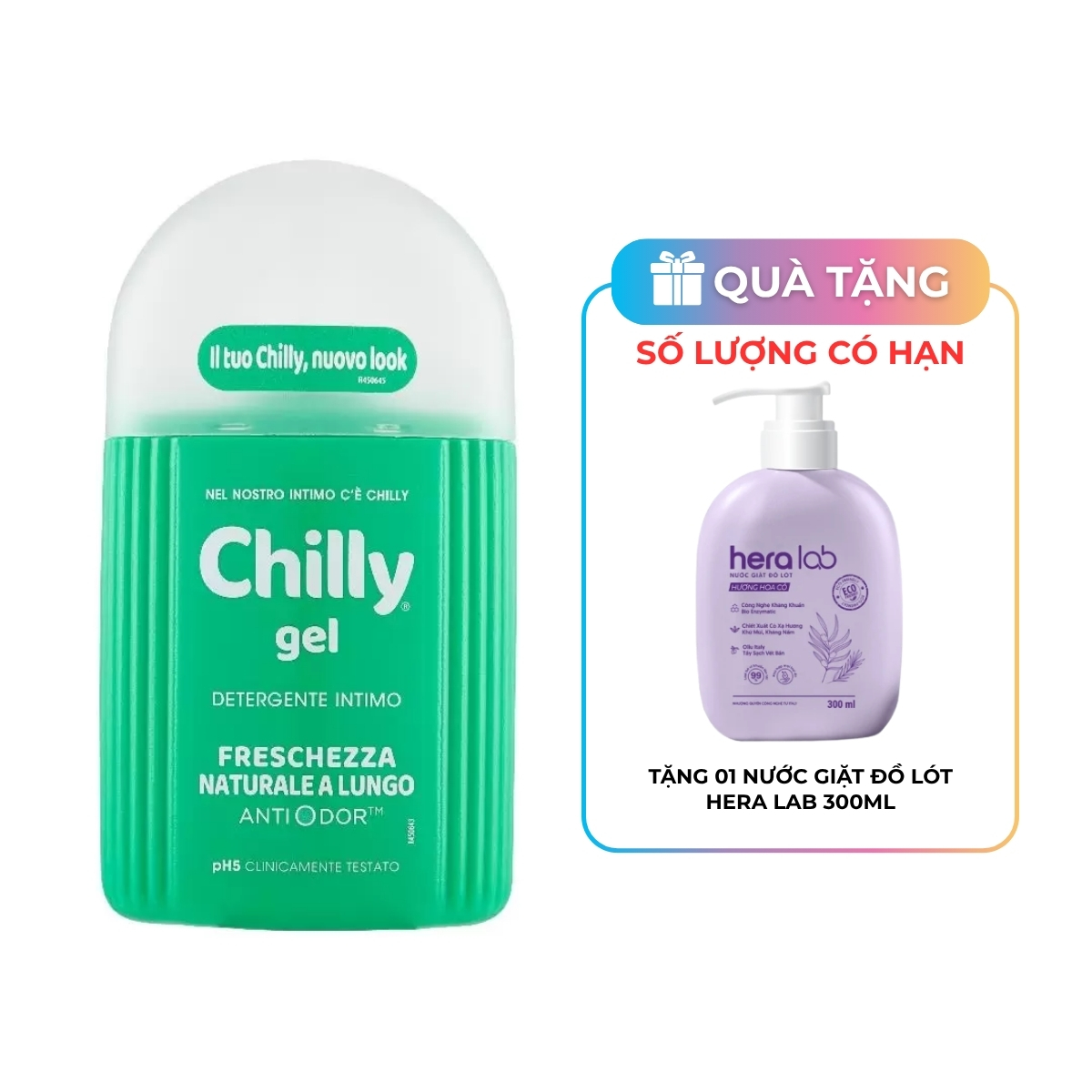 Dung Dịch Vệ Sinh Chilly 200ml - Màu Sắc:Xanh Lá - Tươi Mát (Mã Mới)