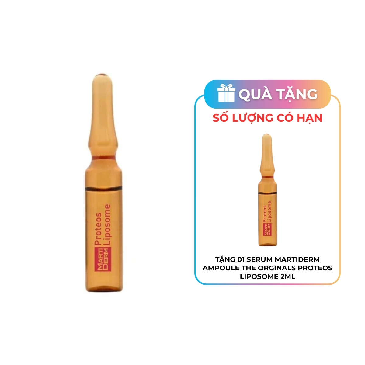 Tinh chất MartiDerm The Originals Proteos Liposome Chống Oxy Hóa & Điều Tiết Bã Nhờn 2ml