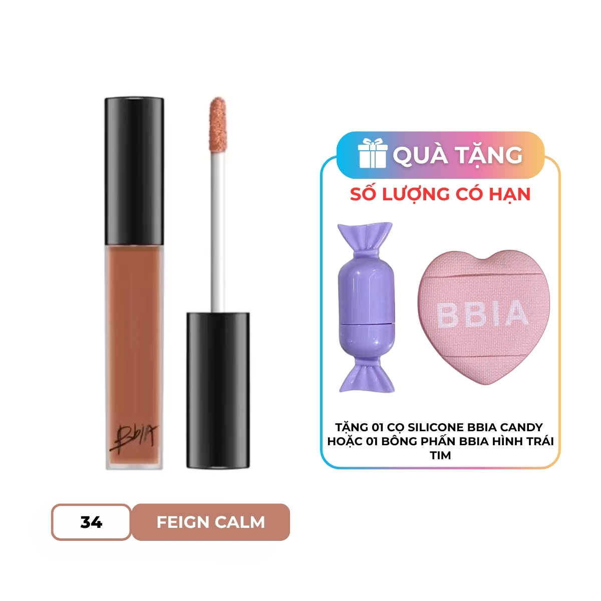 Son Kem BBIA Last Velvet Lip Tint 34 Feign Calm 5g