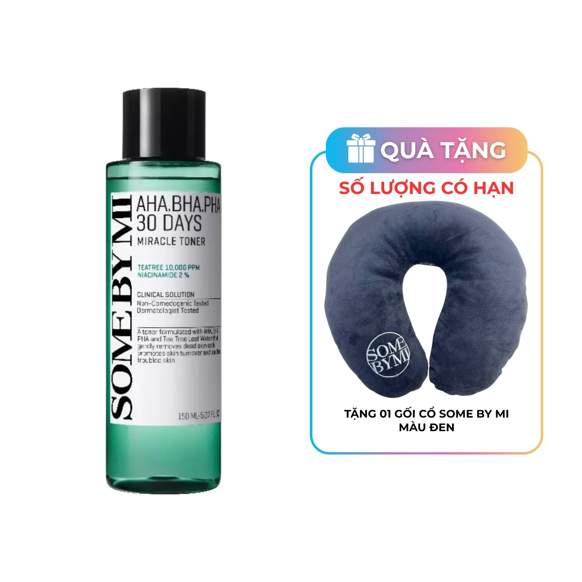 Nước Hoa Hồng Some By Mi AHA-BHA-PHA 30 Days Miracle Toner Cho Da Mụn 150ml