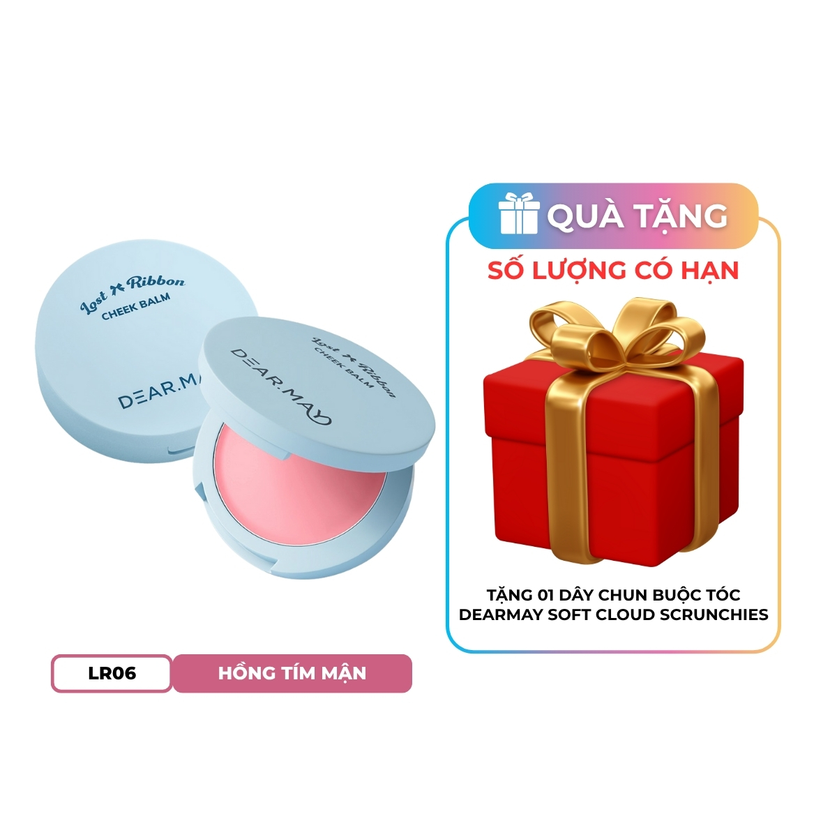 Phấn Má Dearmay Lost Ribbon Cheek Balm Dạng Kem LR06 Muted Plum