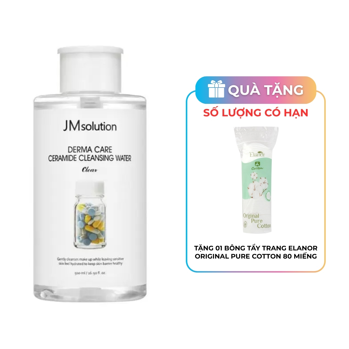 Nước Tẩy Trang JMsolution Derma Care Ceramide 500ml
