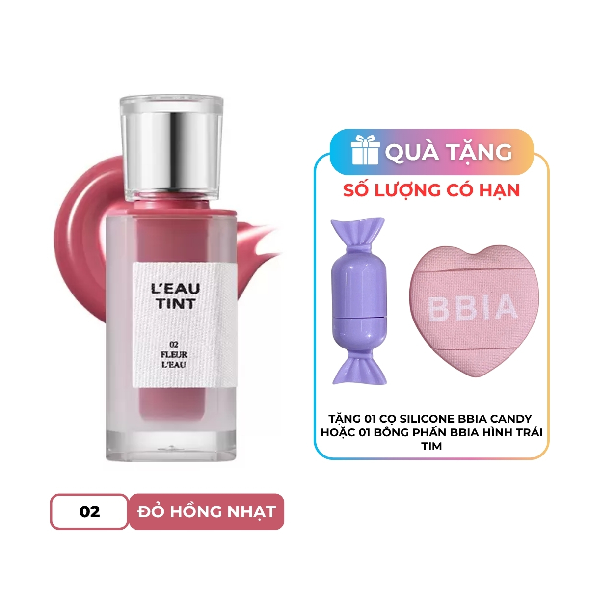 Son Tint Bóng Bbia Gardenia Leau Tint - 02 Fleur