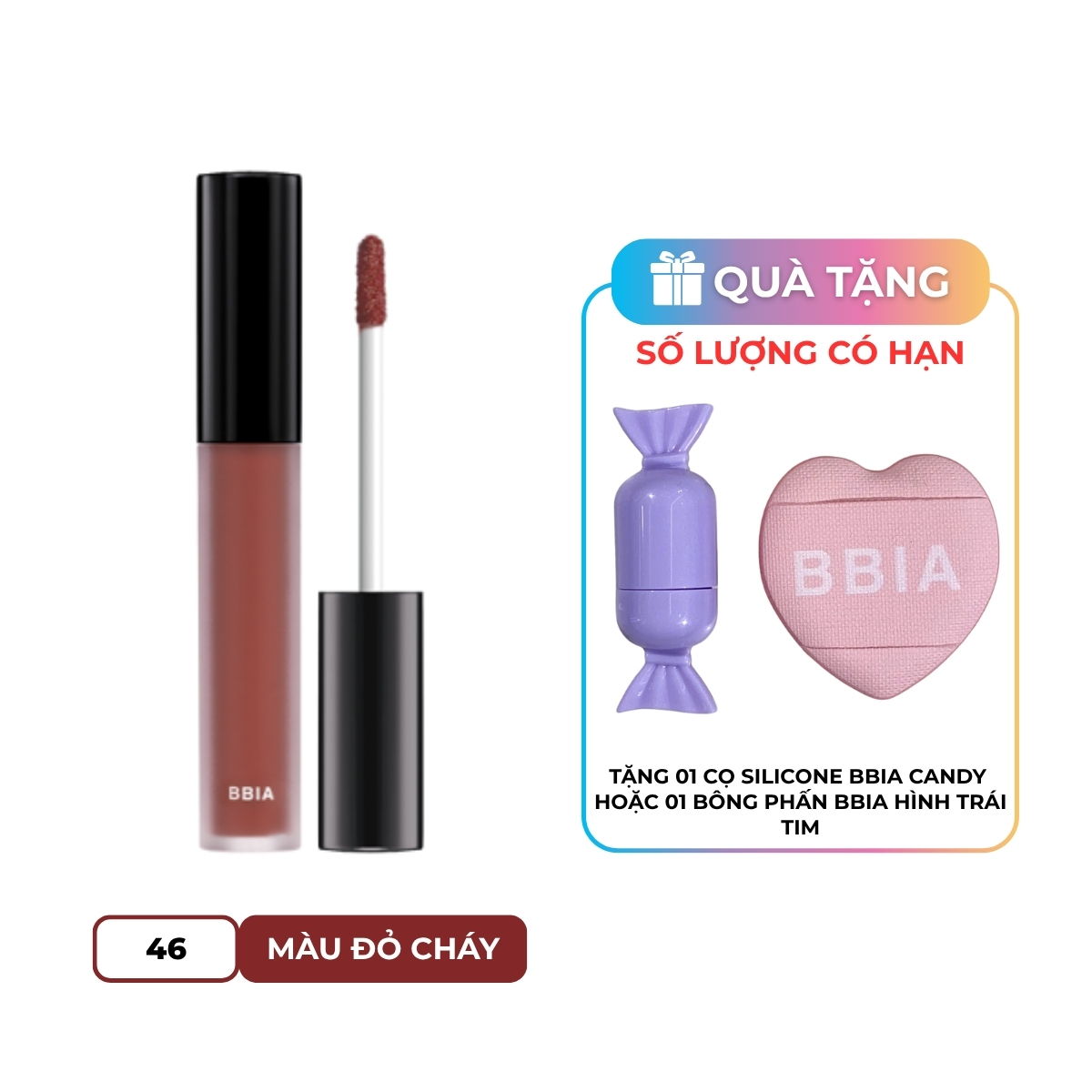 Son Kem BBIA Last Velvet Lip Tint 5g - 46 So Good Chili
