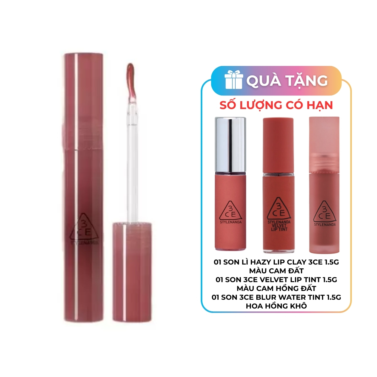 Son Bóng 3CE Drop Glow Gel - Weekend