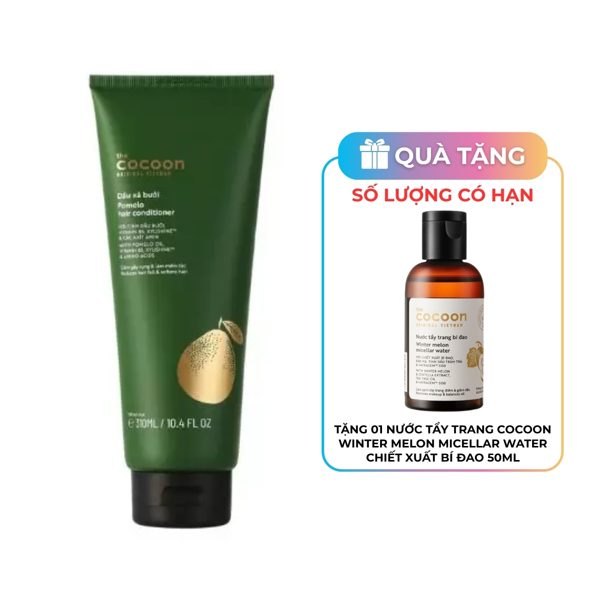 Dầu Xả Cocoon Bưởi Cung Cấp Dưỡng Chất & Độ Ẩm 310ml