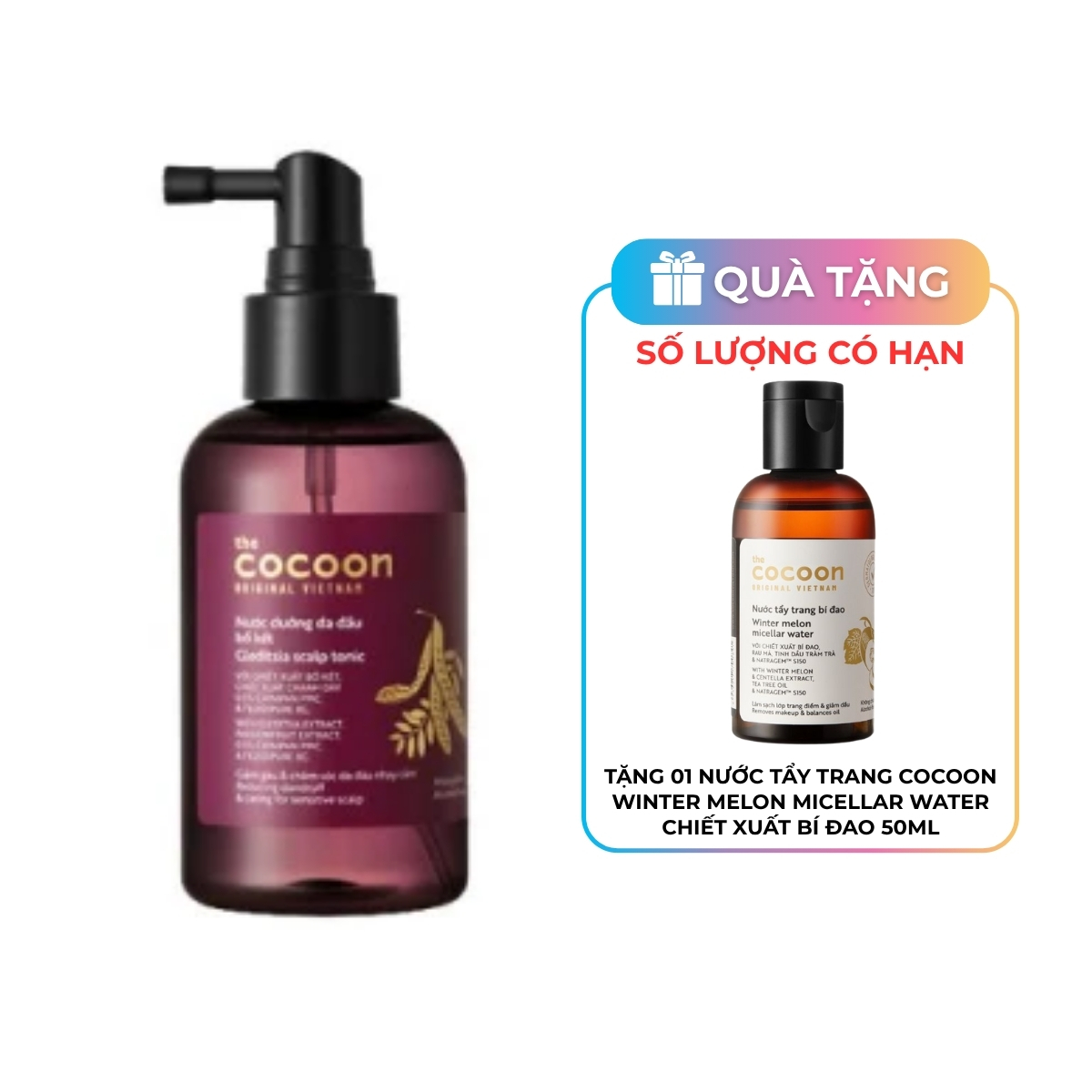 Nước Dưỡng Da Đầu Cocoon Bồ Kết Gleditsia Sclap Tonic 140ml