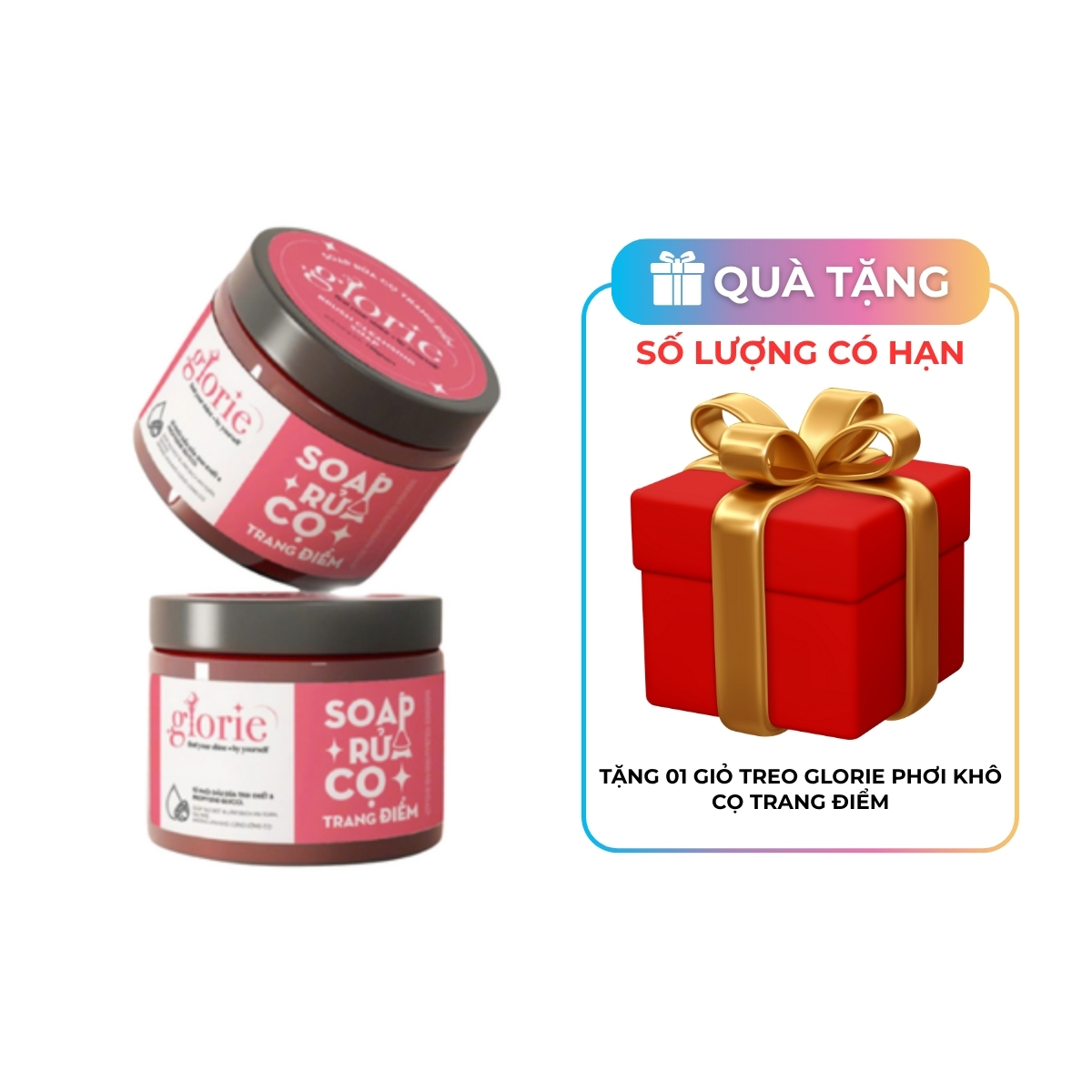 Sáp Rửa Cọ Trang Điểm Glorie Brush Cleansing Soap 130g