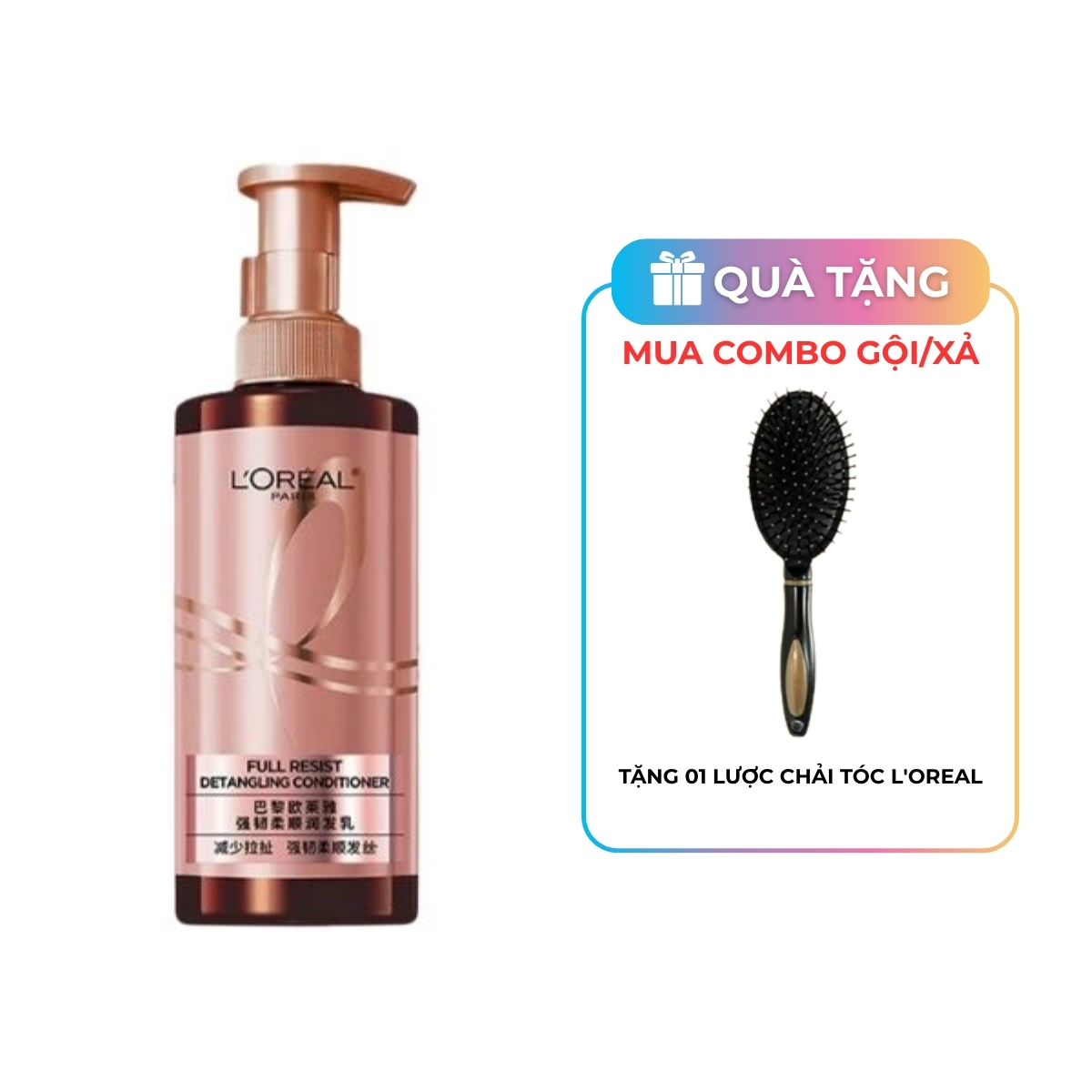 Dầu Xả Loreal Paris Full Resist Detangling Conditioner Giảm Rụng Tóc 440ml