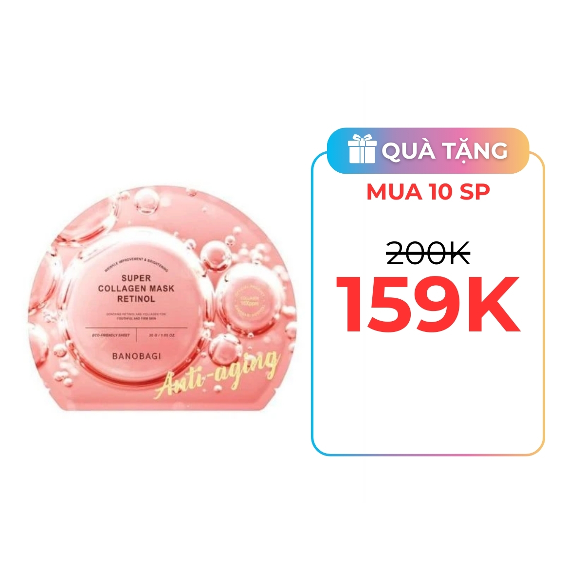 Mặt Nạ Banobagi Super Collagen Mask Retinol Anti-Aging 30g