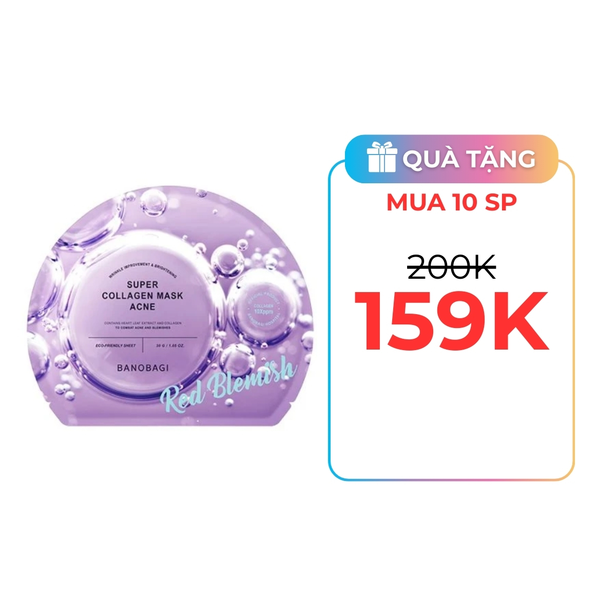 Mặt Nạ Banobagi Super Collagen Mask Acne Red Blemish 30g