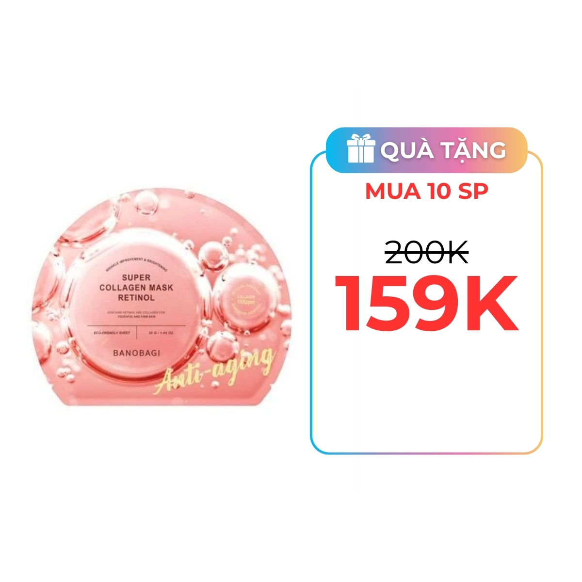 Mặt Nạ Banobagi Super Collagen Mask 30g - Retinol Anti-Aging
