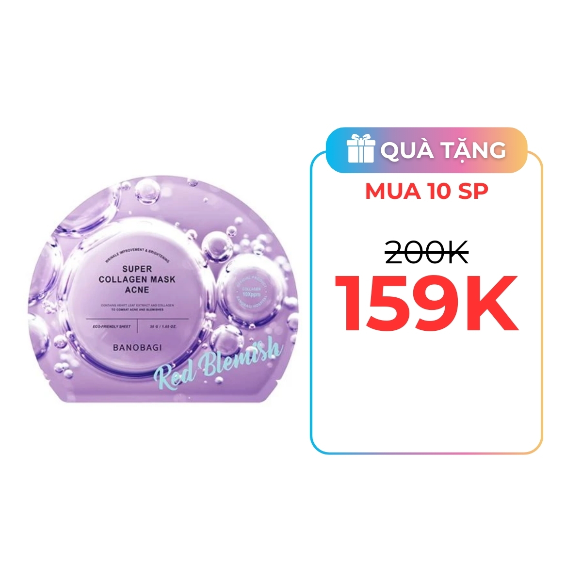 Mặt Nạ Banobagi Super Collagen Mask 30g - Acne Red Blemish