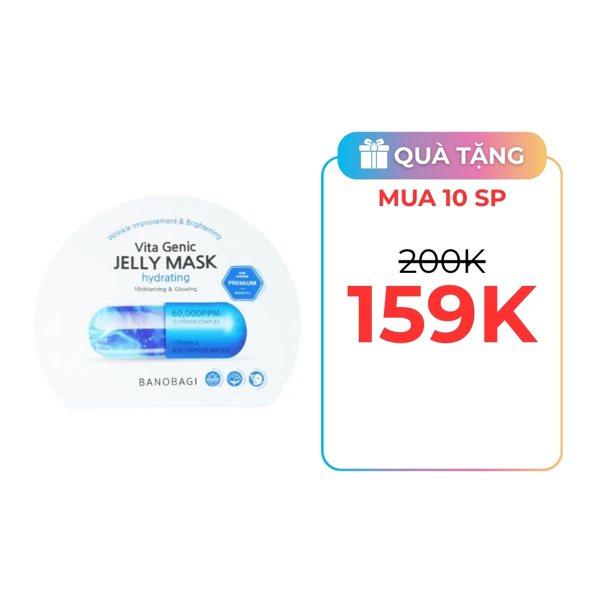 Mặt Nạ Banobagi Vita Genic Jelly Mask - Hydrating 30g (Xanh Dương)