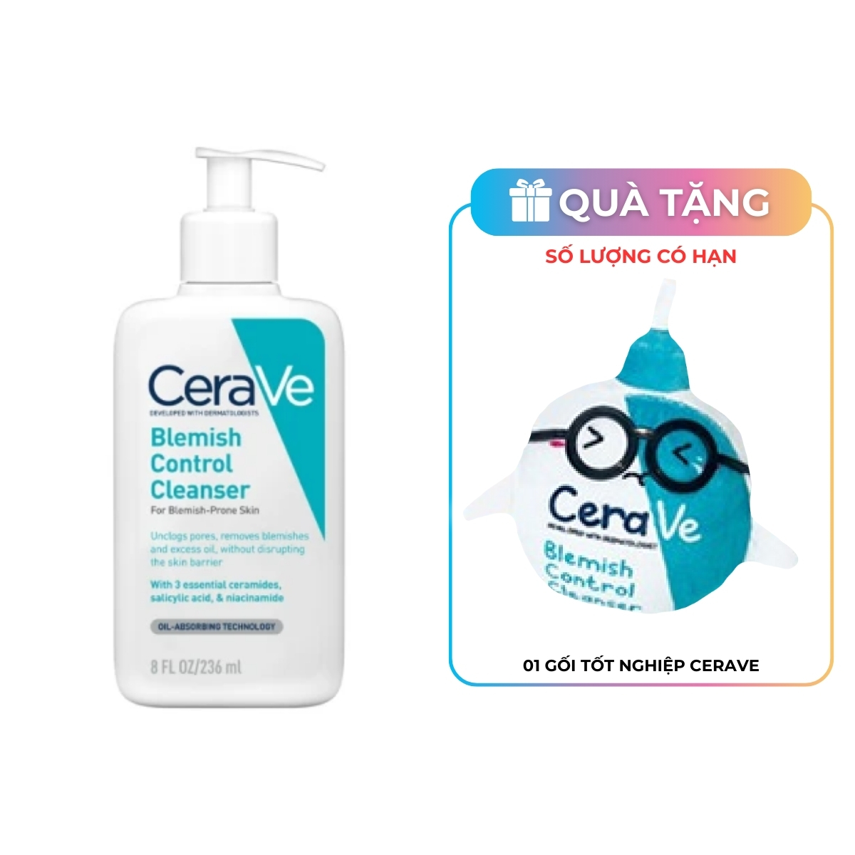 Sữa Rửa Mặt CeraVe Giúp Ngừa Mụn 236ml