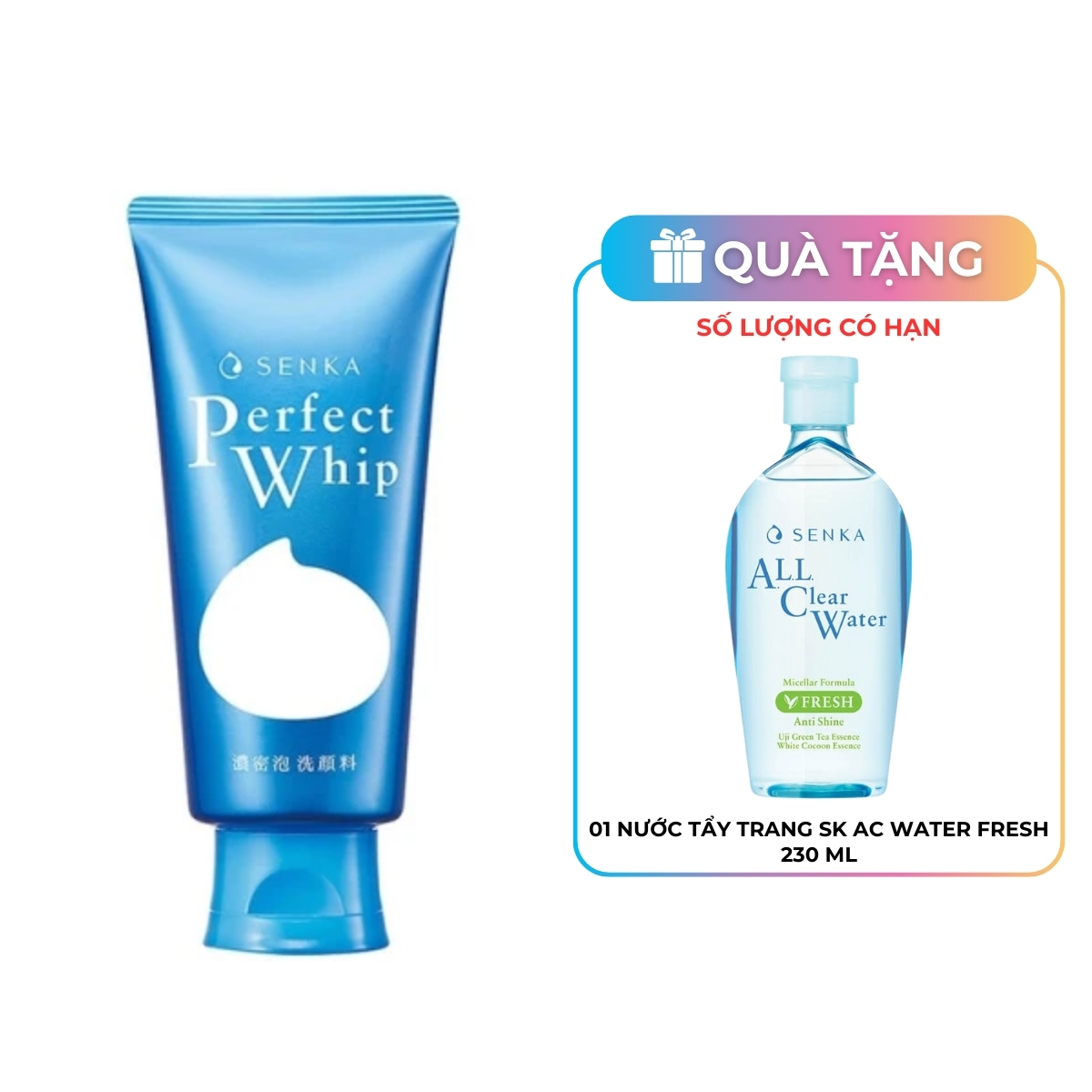 Sữa Rửa Mặt Senka Perfect Whip Tạo Bọt 120g (Mã Mới)