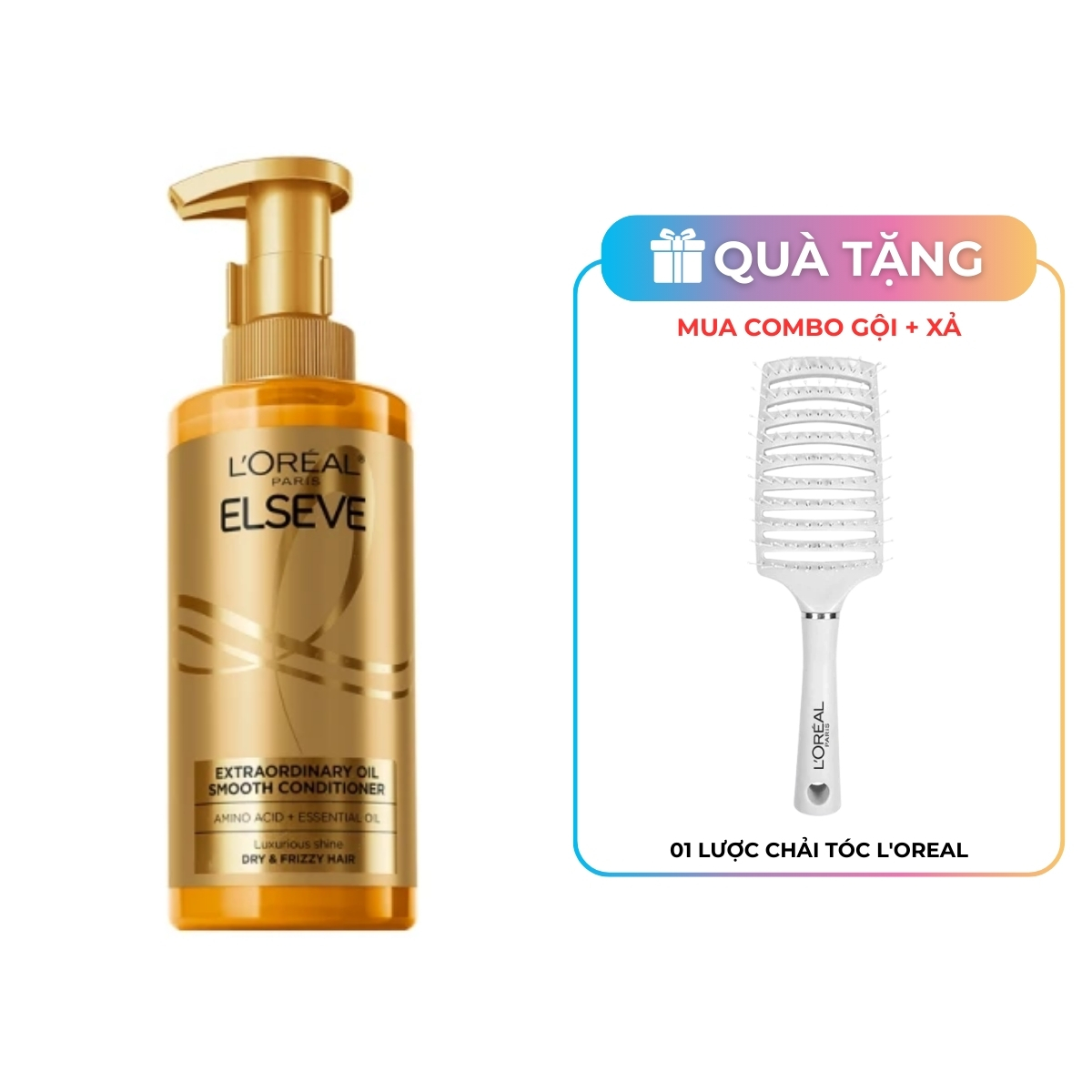 Dầu Xả Loreal Extraordinary Oil Sleek Conditioner 440ml