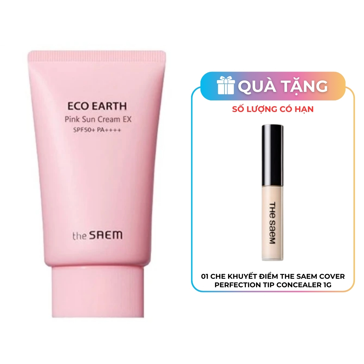 Kem Chống Nắng The Saem Eco Earth Power SPF 50+ PA+++ New 50ml