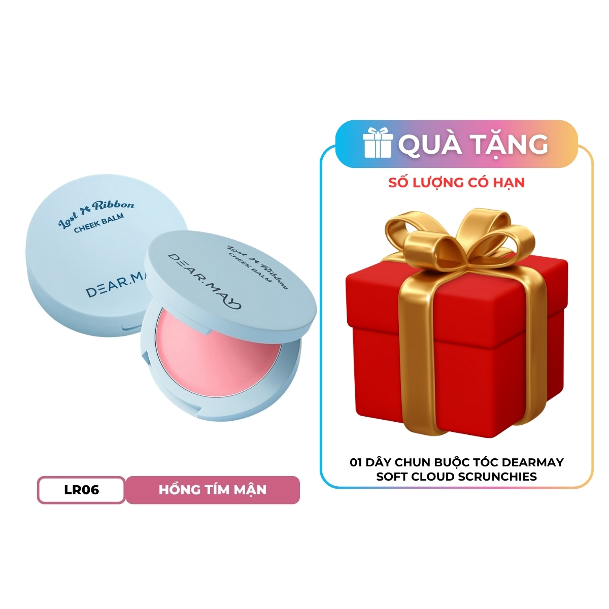 Phấn Má Dearmay Lost Ribbon Cheek Balm Dạng Kem LR06 Muted Plum
