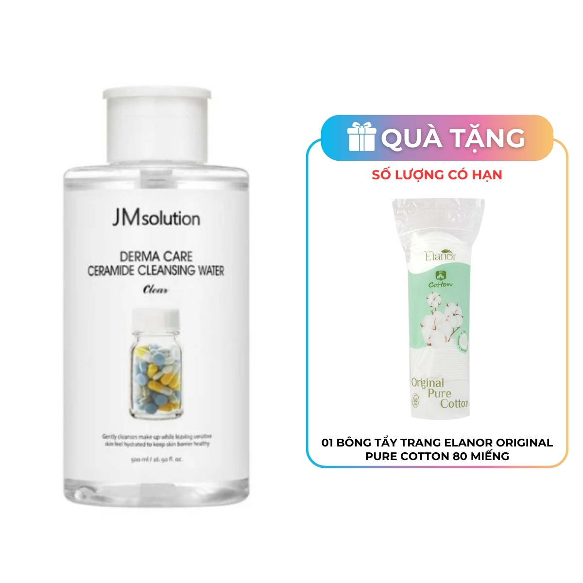 Nước Tẩy Trang JMsolution Derma Care Ceramide 500ml