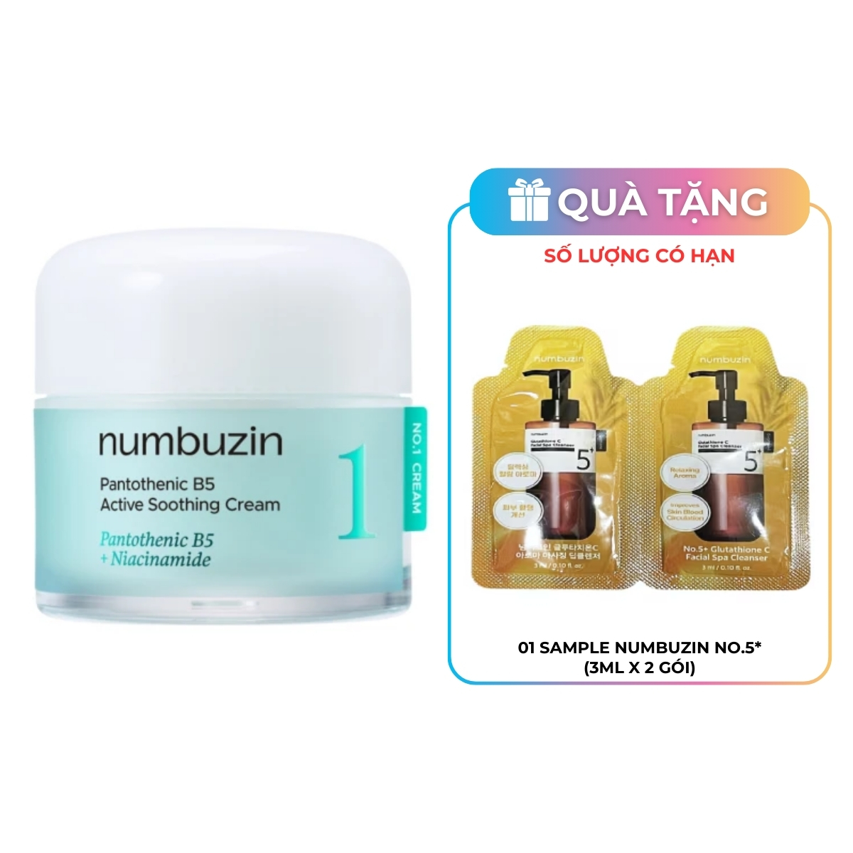 Kem Dưỡng Numbuzin No1 Pantothenic B5 Active Smoothing 80ml