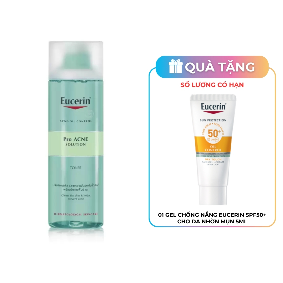 Nước Cân Bằng Eucerin Pro ACNE Solution Toner Dành Cho Da Mụn 200ml
