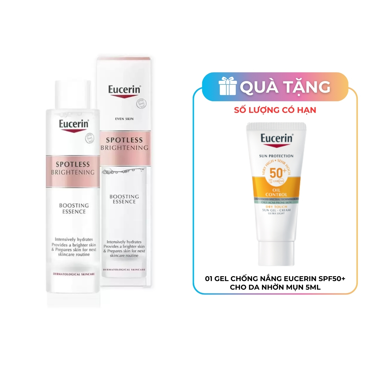 Nước Dưỡng Eucerin Spotless Brightening Boosting Essence Làm Sáng Và Cấp Ẩm Cho Da 100ml