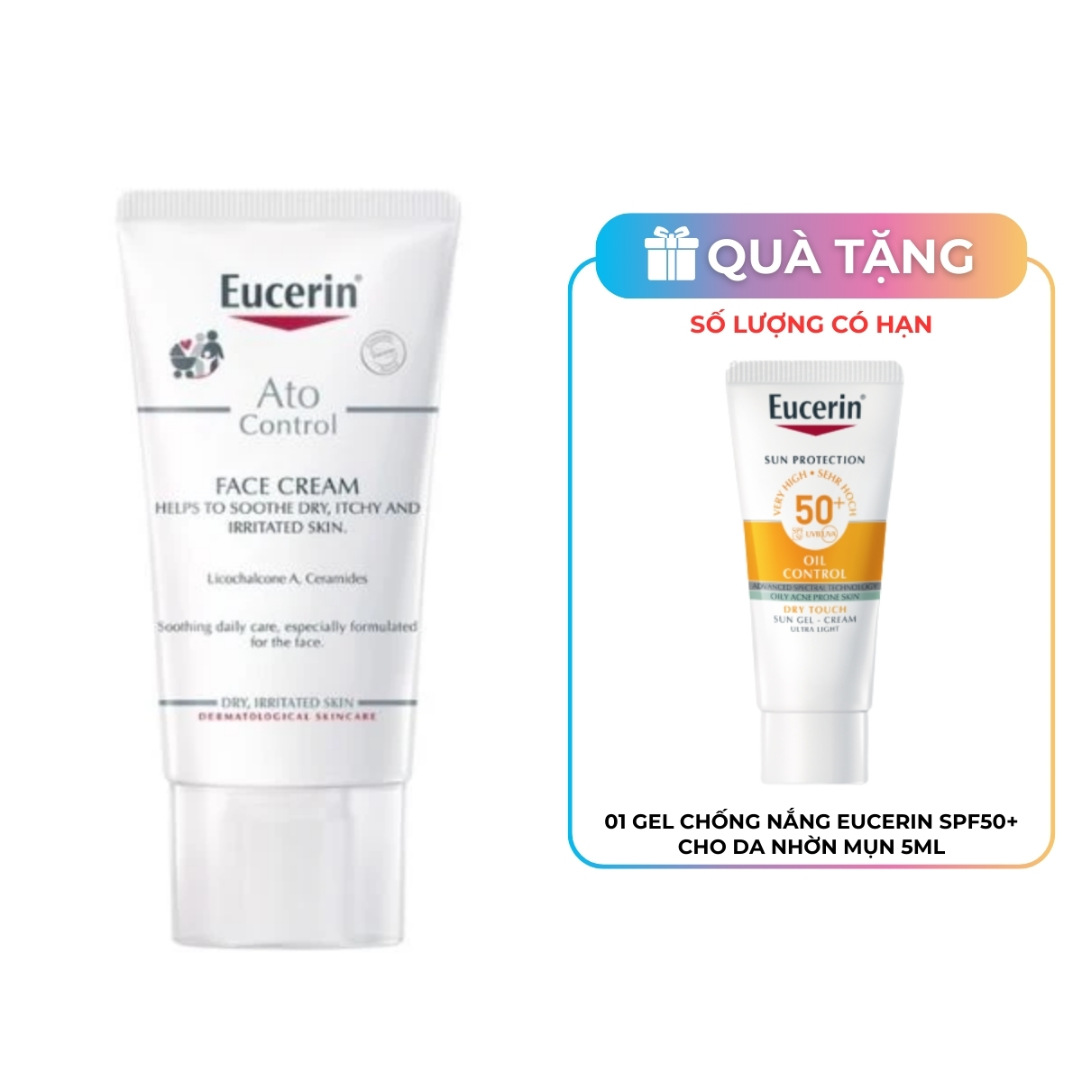 Kem Dưỡng Eucerin Ato Control Face Cream 50ml