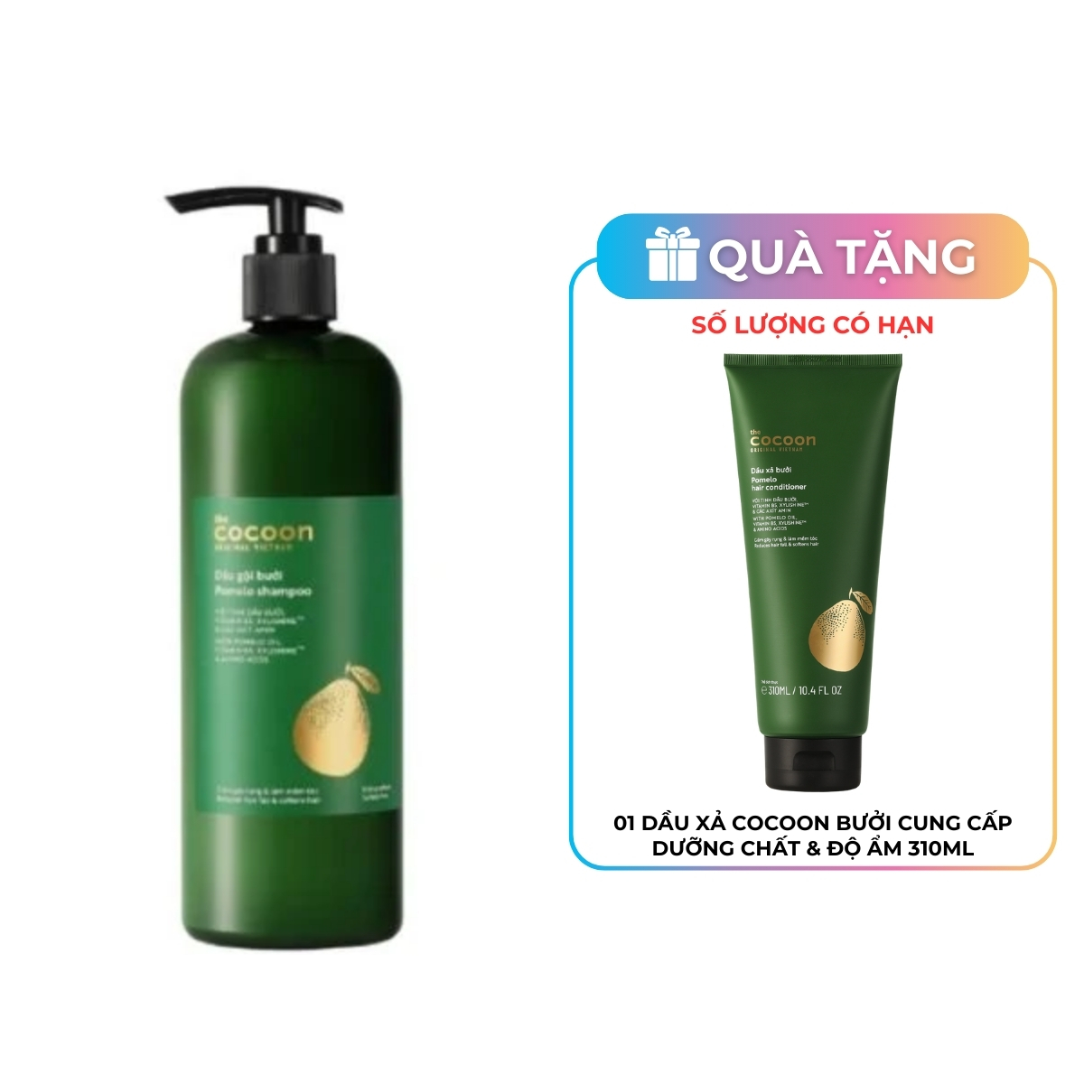 Dầu Gội Cocoon Bưởi Cung Cấp Dưỡng Chất & Độ Ẩm 500ml