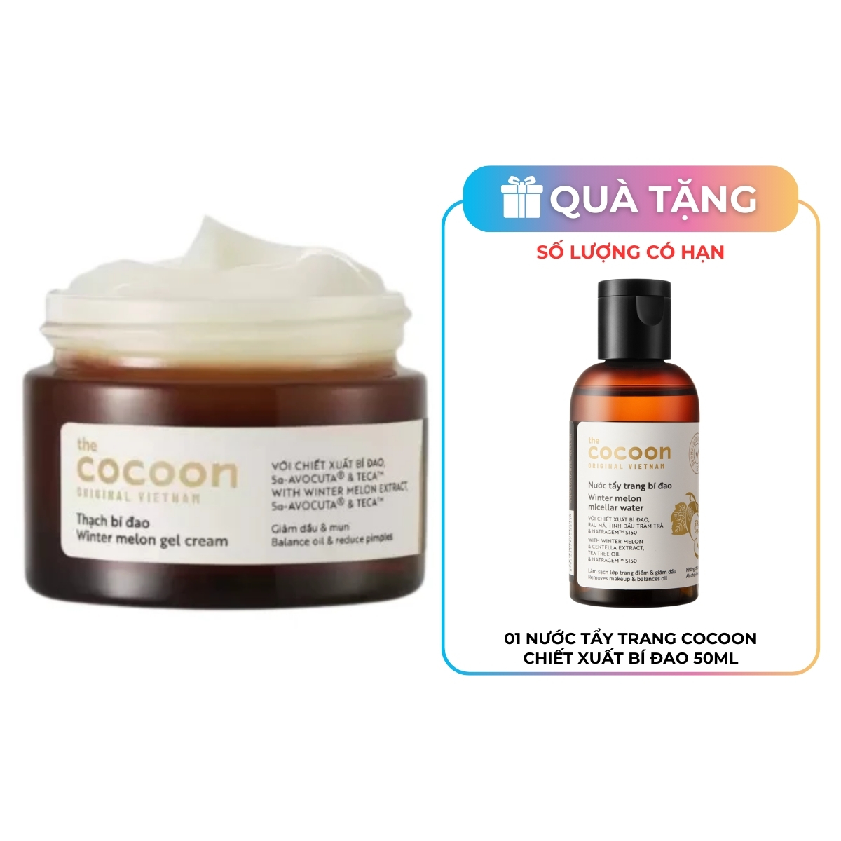 Thạch Bí Đao Cocoon Winter Melon Gel Cream 30ml