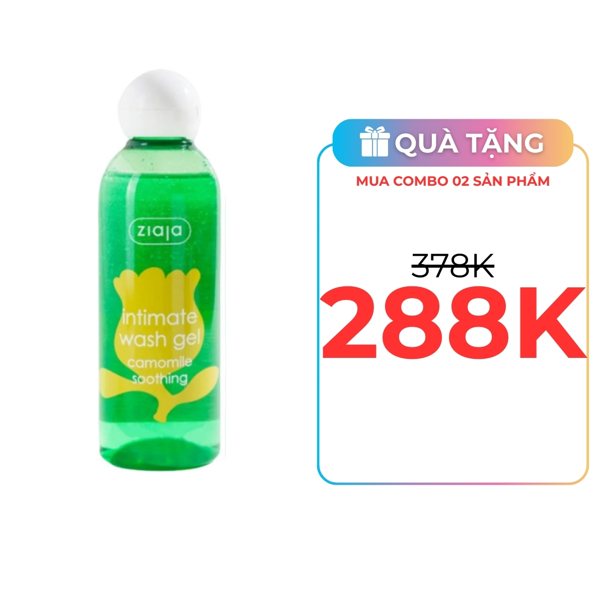Dung Dịch Vệ Sinh Ziaja Intimate Wash Gel Camomile Soothing 200ml (Cúc La Mã)
