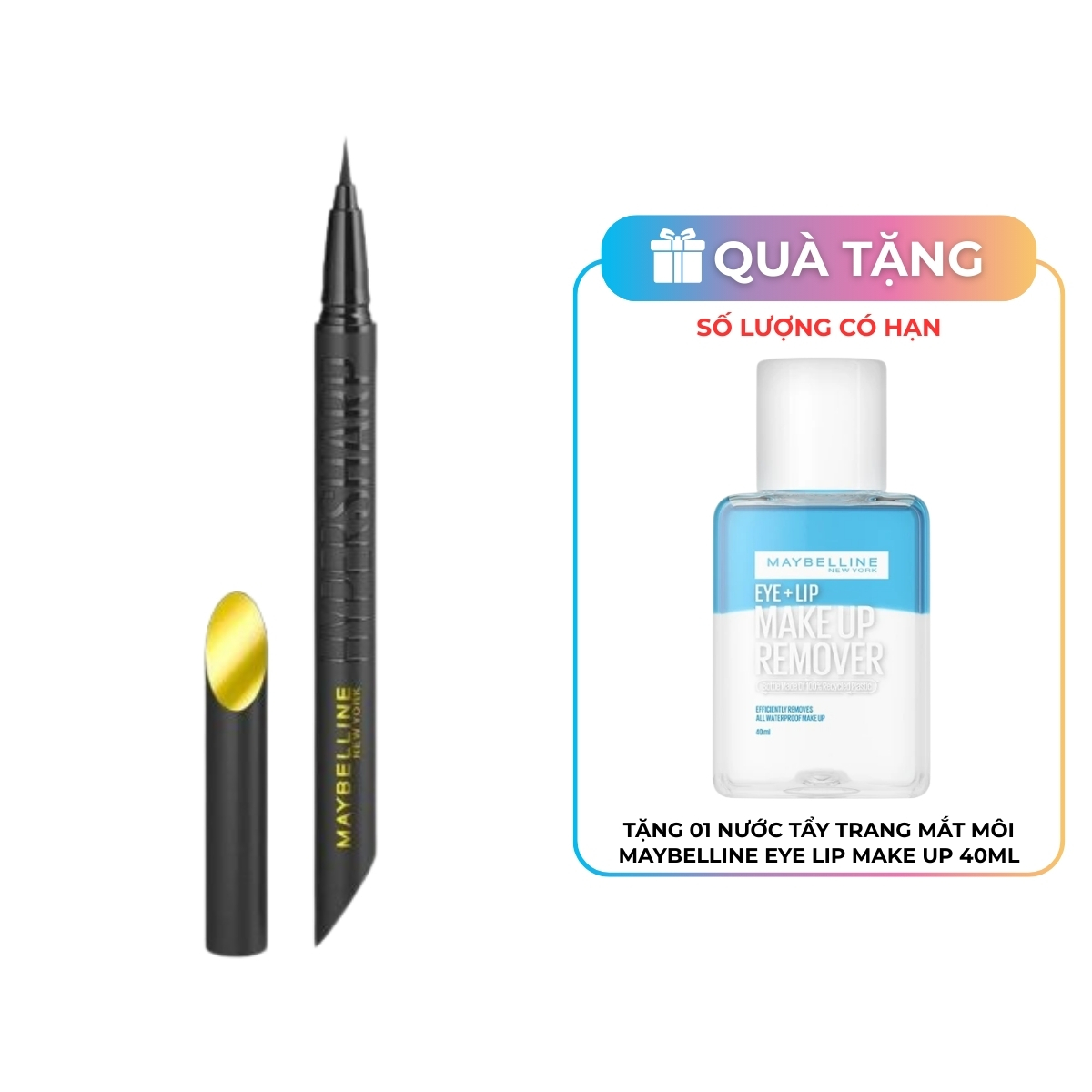 Bút Kẻ Mắt Maybelline Hyper Sharp Liner Extreme Sắc Mảnh BK1 Đen Sắc Sảo 0.4g