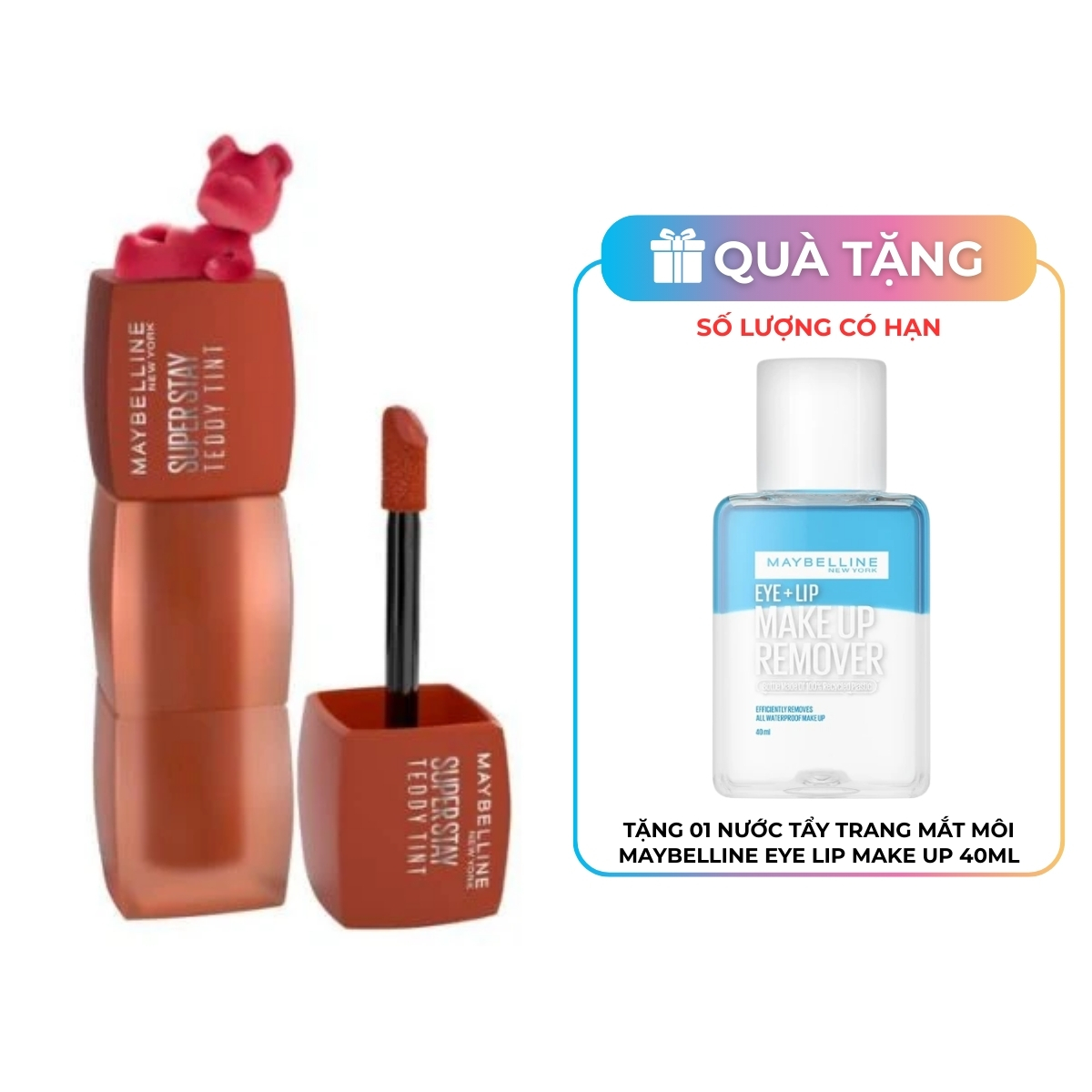 Son Kem Maybelline Superstay Teddy Tint #80 KeepIt Cozy